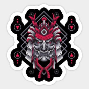 Samurai Ronin Head Illustration Sticker